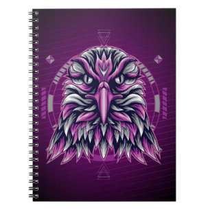 Eagle Lila Geometric Anteckningsbok