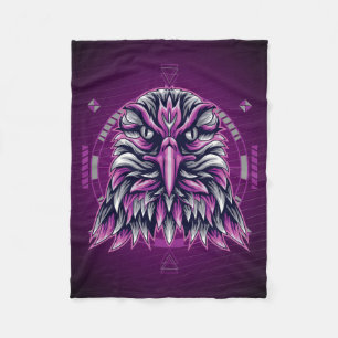 Eagle Lila Geometric Fleecefilt
