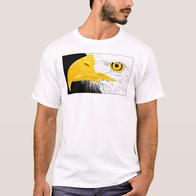 Eagle Line Art T Shirt (Framsida)