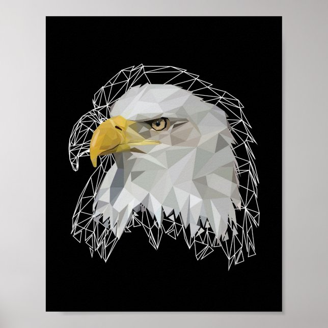 Eagle Lowpoly Poster (Framsidan)