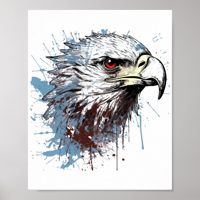 Eagle-målning Poster (Framsidan)