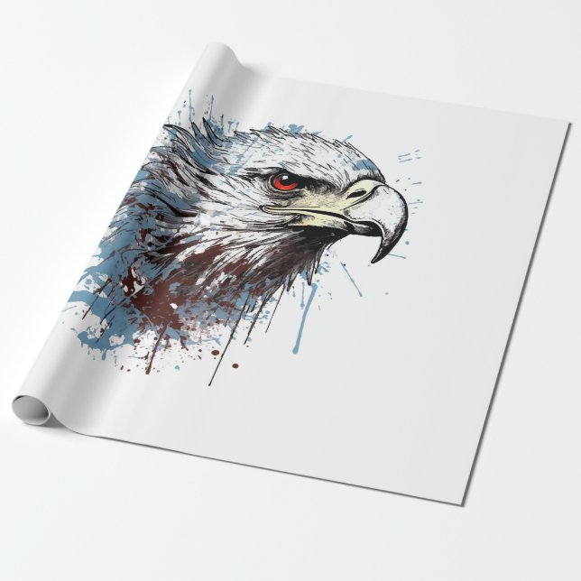 Eagle-målning Presentpapper (Utrullad)