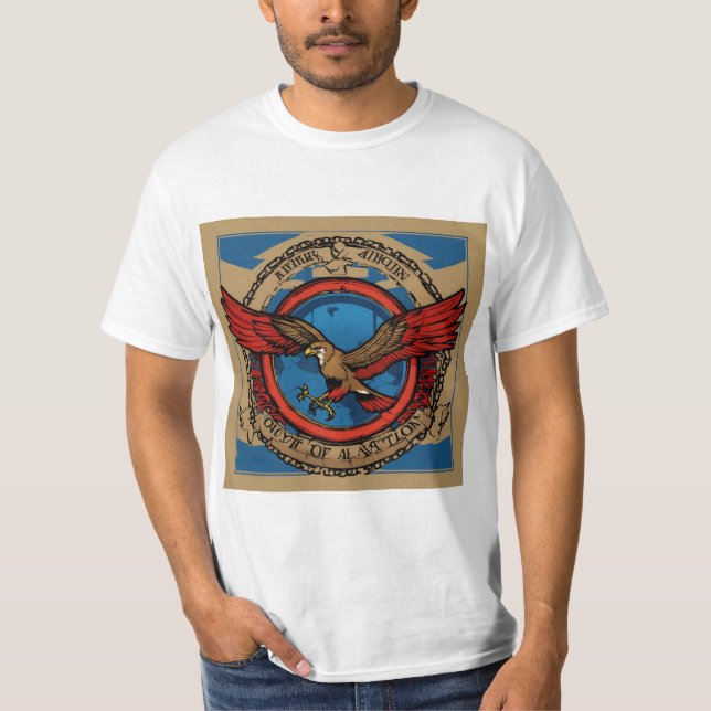 "Eagle Manar Value Graphic Tee" T Shirt (Framsida)