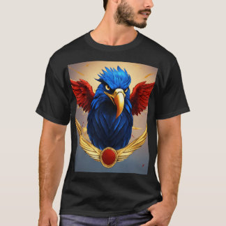 Eagle med elasticitet: ett starkt kvinnligt emblem t shirt