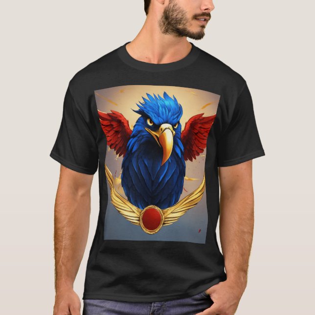 Eagle med elasticitet: ett starkt kvinnligt emblem t shirt (Framsida)