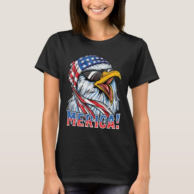 Eagle Merica T Shirt 4:e juli Merica Manar Boys A (Framsida)