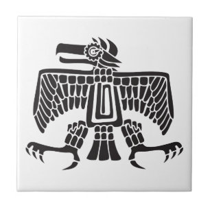 Eagle, mexikansk hieroglyf(Maya) Kakelplatta
