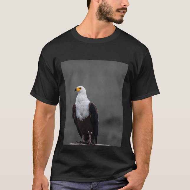 Eagle-minimalistisk selektiv fotografi av Färg T Shirt (Framsida)