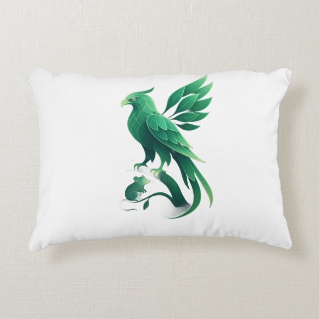 Eagle Mönster Pillow Prydnadskudde (Framsidan)