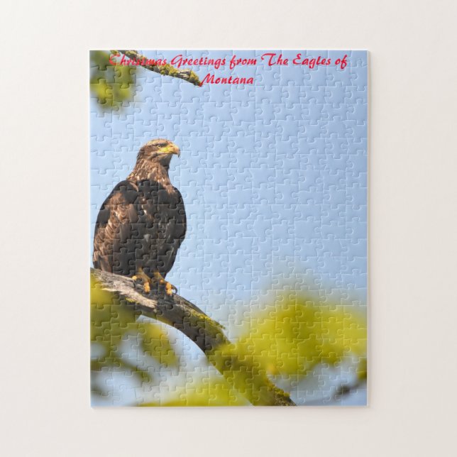 Eagle Montana.julhälsningar Pussel (Vertikal)