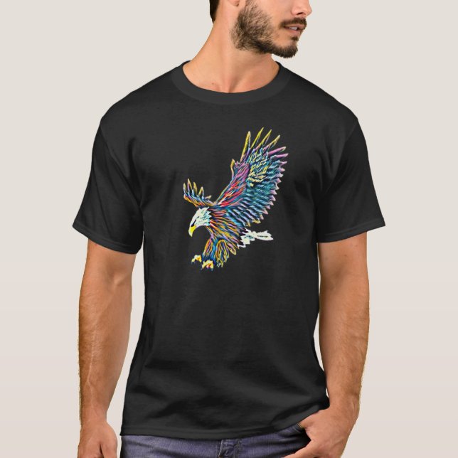 Eagle Motif Bird of Ber T Shirt (Framsida)