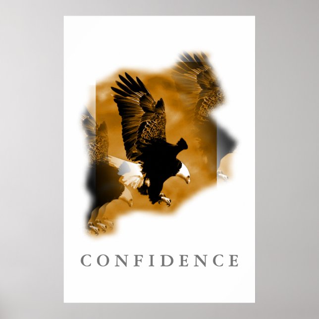 Eagle Motivational Confidence Art Poster (Framsidan)