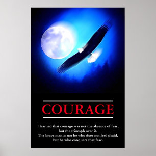 Eagle Motivative Courage Pop Art inspiration Poster