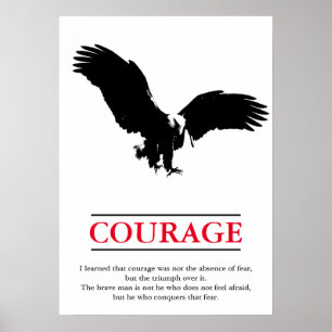 Eagle Motivative Courage Pop Art inspiration Poster