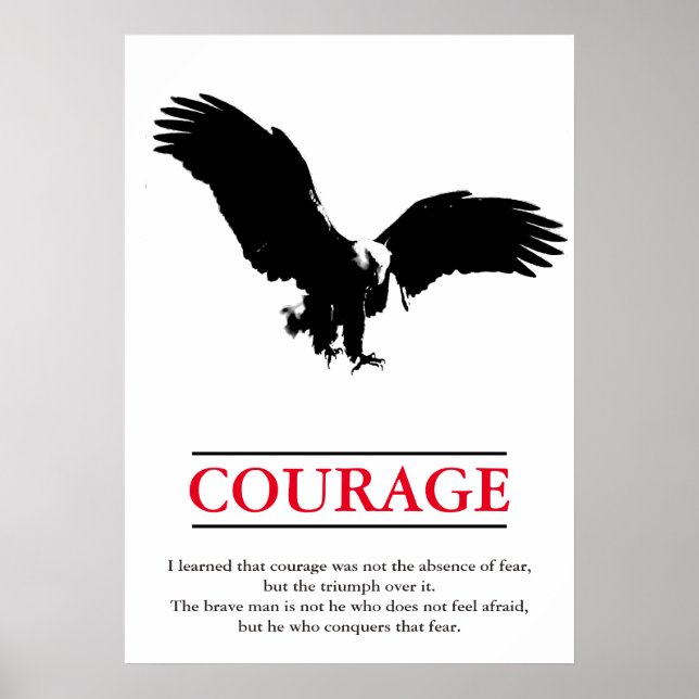 Eagle Motivative Courage Pop Art inspiration Poster (Framsidan)