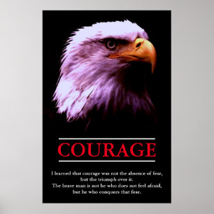 Eagle Motivative Courage Pop Art inspiration Poster