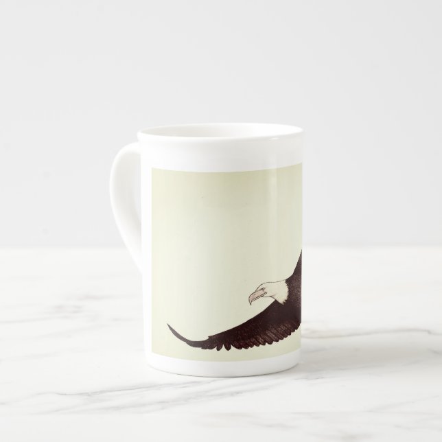 Eagle, mugg, te kopp, kaffe, mugg benporslin mugg (Framsida vänster)