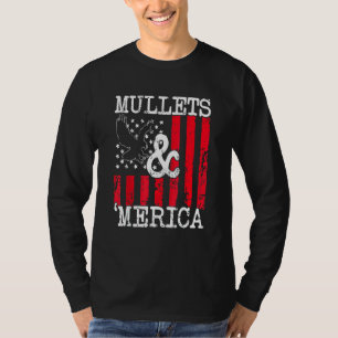 Eagle Mullet 4:e juli Merica American Flagga Wome T Shirt