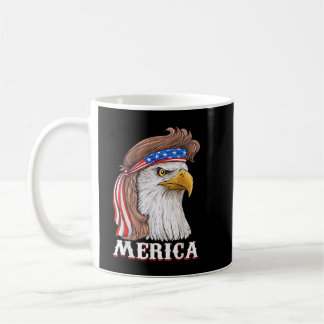 Eagle Mullet 4:e juli USA Amerikanska Flagga Meric Kaffemugg