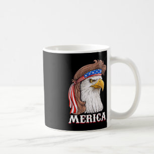 Eagle Mullet 4:e juli USA Amerikanska Flagga Meric Kaffemugg