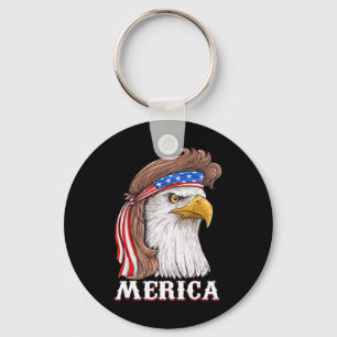 Eagle Mullet 4:e juli USA Amerikanska Flagga Meric Nyckelring