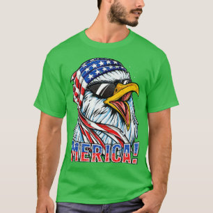 Eagle Mullet 4th of juli American Flagga Merica Ma T Shirt