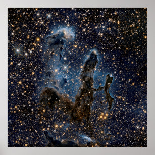 Eagle Nebula är en av skapelarnas pelare Poster