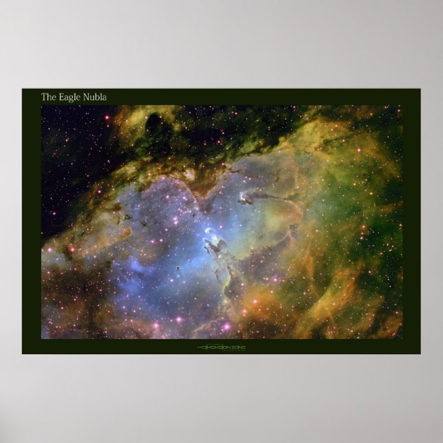 Eagle Nebula i avsides läge Poster (Framsidan)