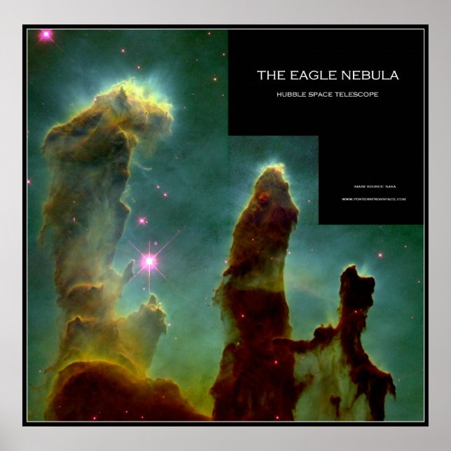 Eagle Nebula - Poster från rymden (Framsidan)