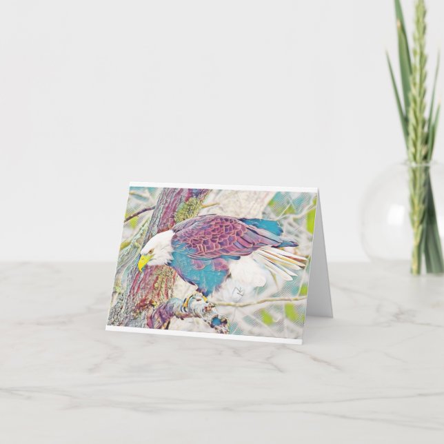 Eagle Notecard Blank Inside Anteckningskort (Framsida)