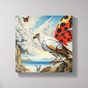 Eagle- och Ladybug-scen Canvastryck