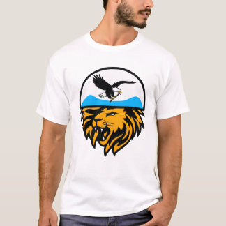 Eagle och Lejont emblem T Shirt