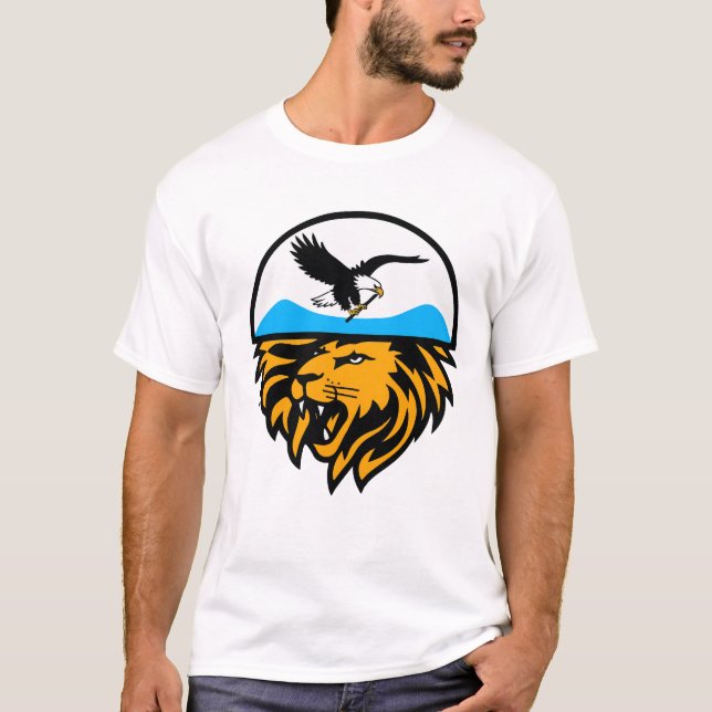 Eagle och Lejont emblem T Shirt (Framsida)