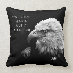 Eagle Ögon Best Quote Personlig Namn Kudde