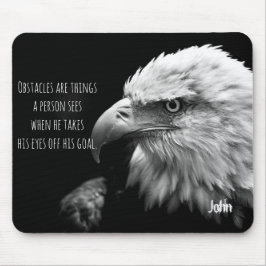 Eagle Ögon Best Quote Personlig Namn Musmatta