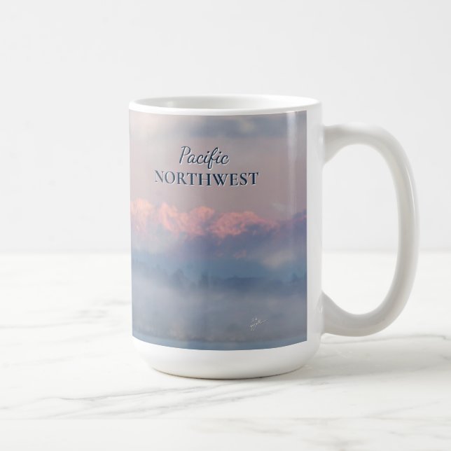 Eagle Olympic Mountains Pacific Northwest Travel Kaffemugg (Höger)