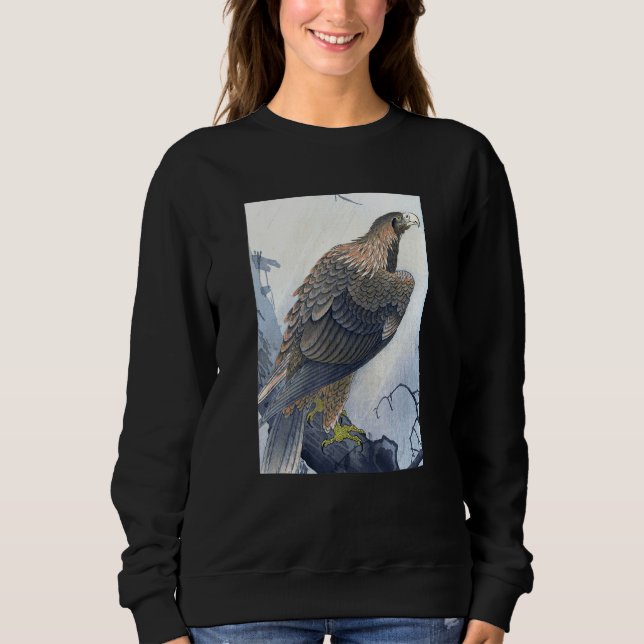 Eagle on Tree Branch by Ohara Koson T Shirt (Framsida)