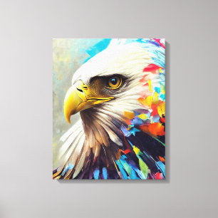 Eagle Örn Animal Discovery Äventyr Natature Canvastryck
