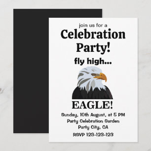 Eagle Örn Fly High Eagle Firande Party Inbjudningar
