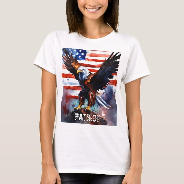 Eagle Patriot Vintage T-shirt (Framsida)