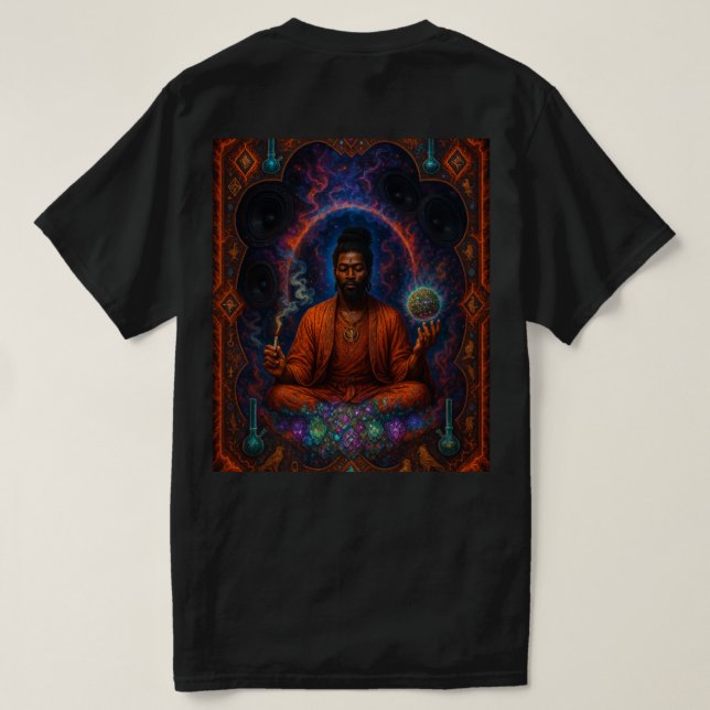 Eagle Phoenix-enighet och meditation T-shirt (Design baksida)
