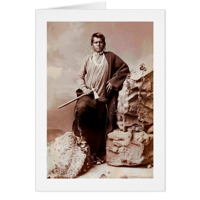 Eagle Plume inative American Card Hälsningskort (Framsidan)