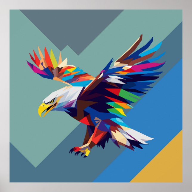 Eagle pop art poster (Framsidan)