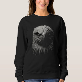 Eagle Porträtt i Black and White T Shirt
