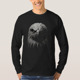 Eagle Porträtt i Black and White T Shirt