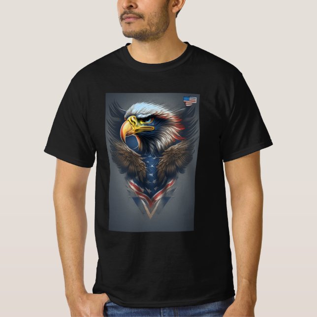 Eagle Pride Crystal Emblem Victory T Shirt (Framsida)