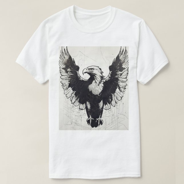 Eagle Print Tshirt T Shirt (Design framsida)