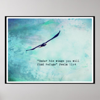 Eagle Psalm 91 16 x 12 tum Poster (projektionsyta)
