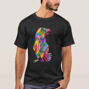 Eagle Rainbow Färg Animal Art T Shirt