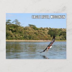 Eagle River, vykort för Wisconsin
